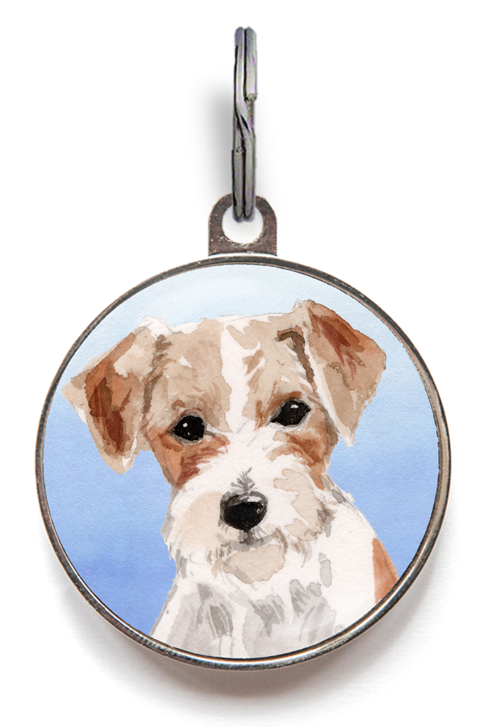 Jack Russell Dog Tag - Blue