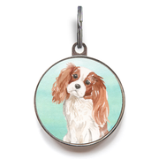 King Charles Spaniel Dog Tag - Green