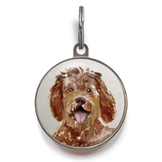 Labradoodle Dog Tag - Grey