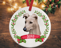 Lurcher Christmas Decoration