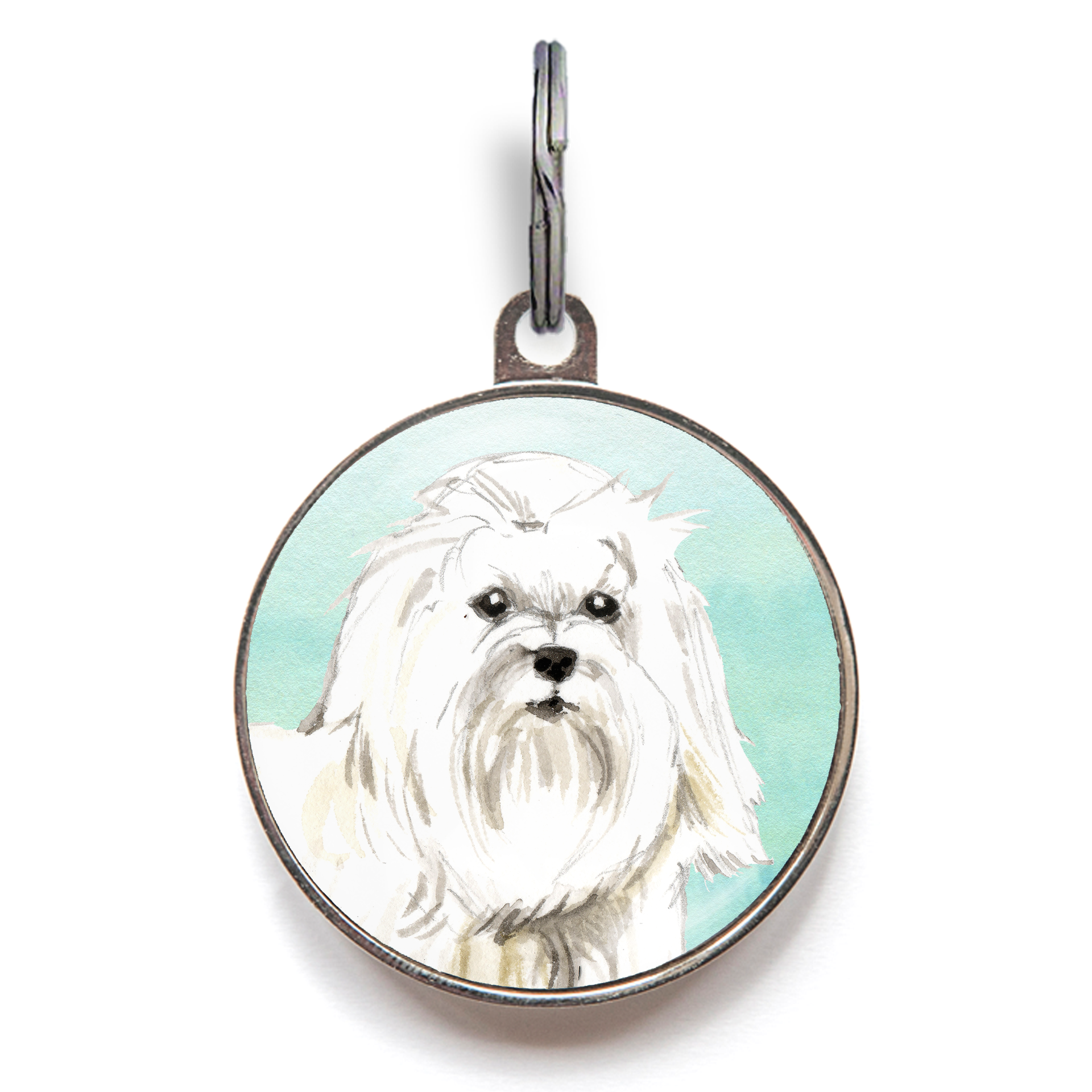 Maltese Dog Tag - Green