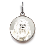 Maltese Dog Tag - Grey