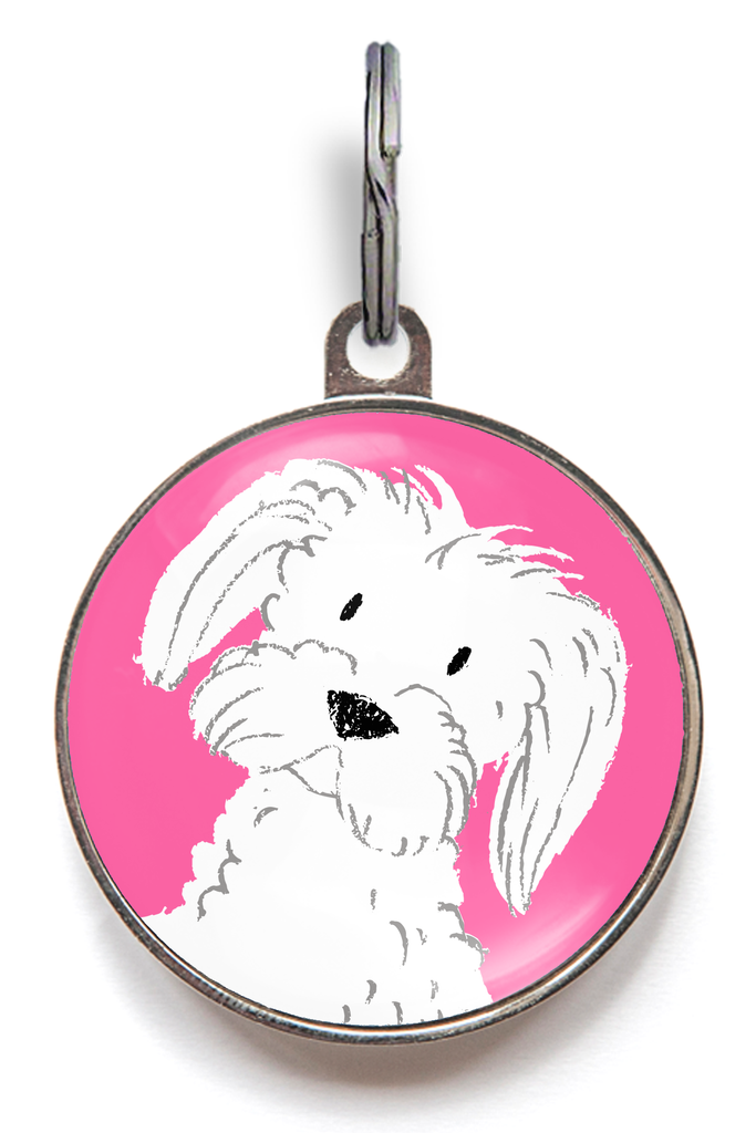 Maltese Dog ID Tag