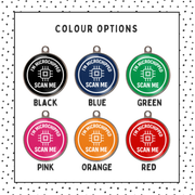 Colour chart for I'm Microchipped - Scan Me Pet Tag