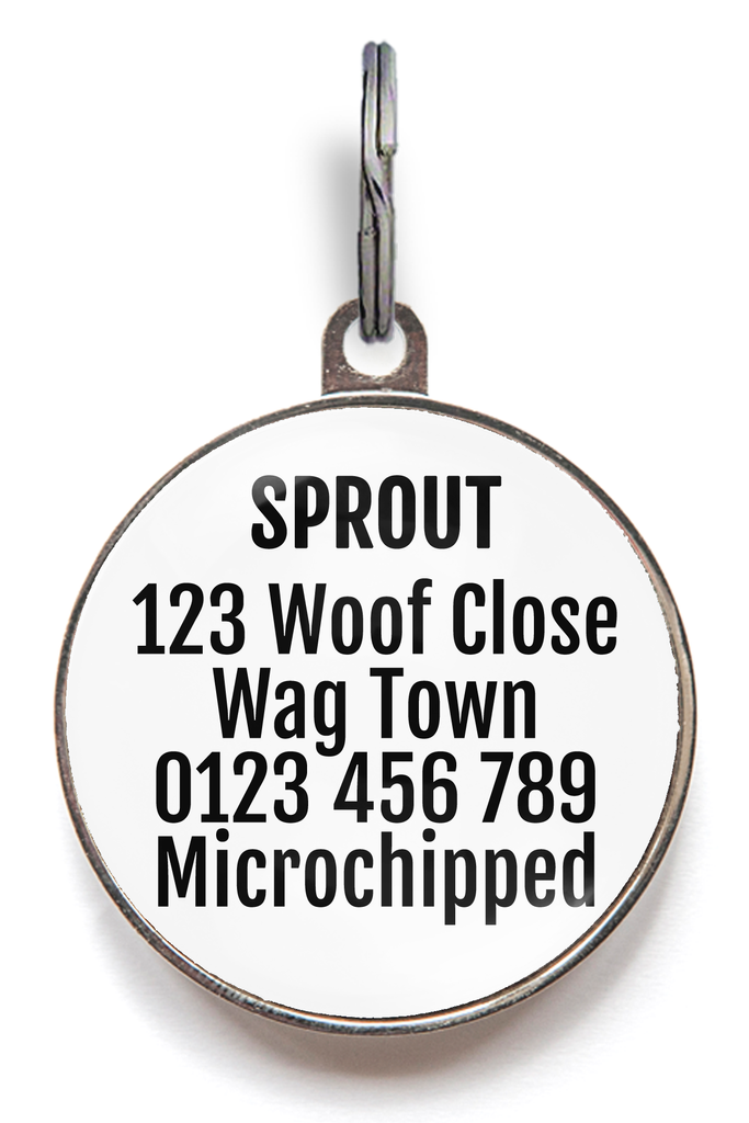 Tropical Leaf Monstera Dog Tag