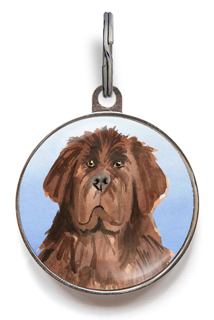 Newfoundland Dog Tag - Blue