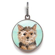 Norfolk Terrier Dog Tag - Green