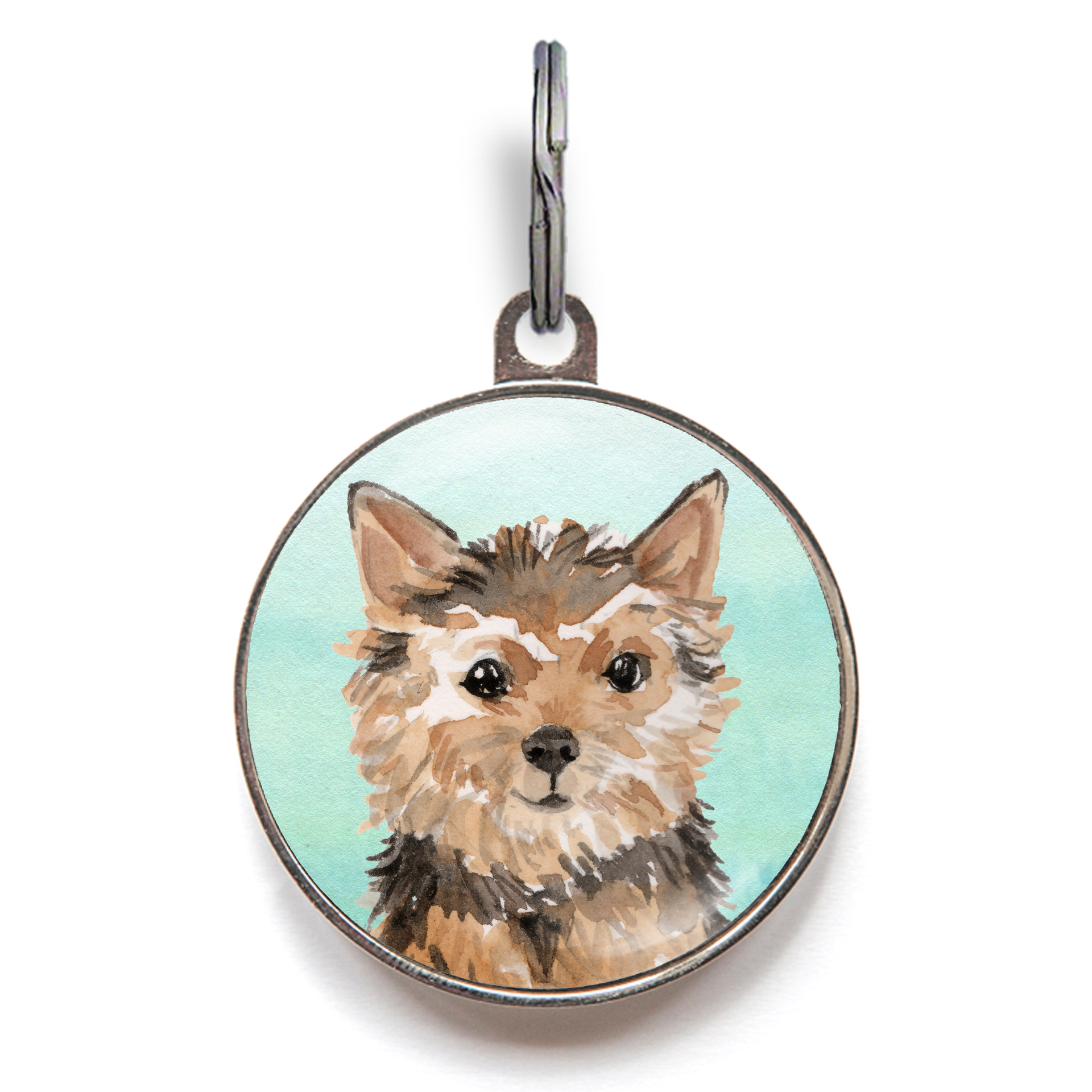 Norfolk Terrier Dog Tag - Green