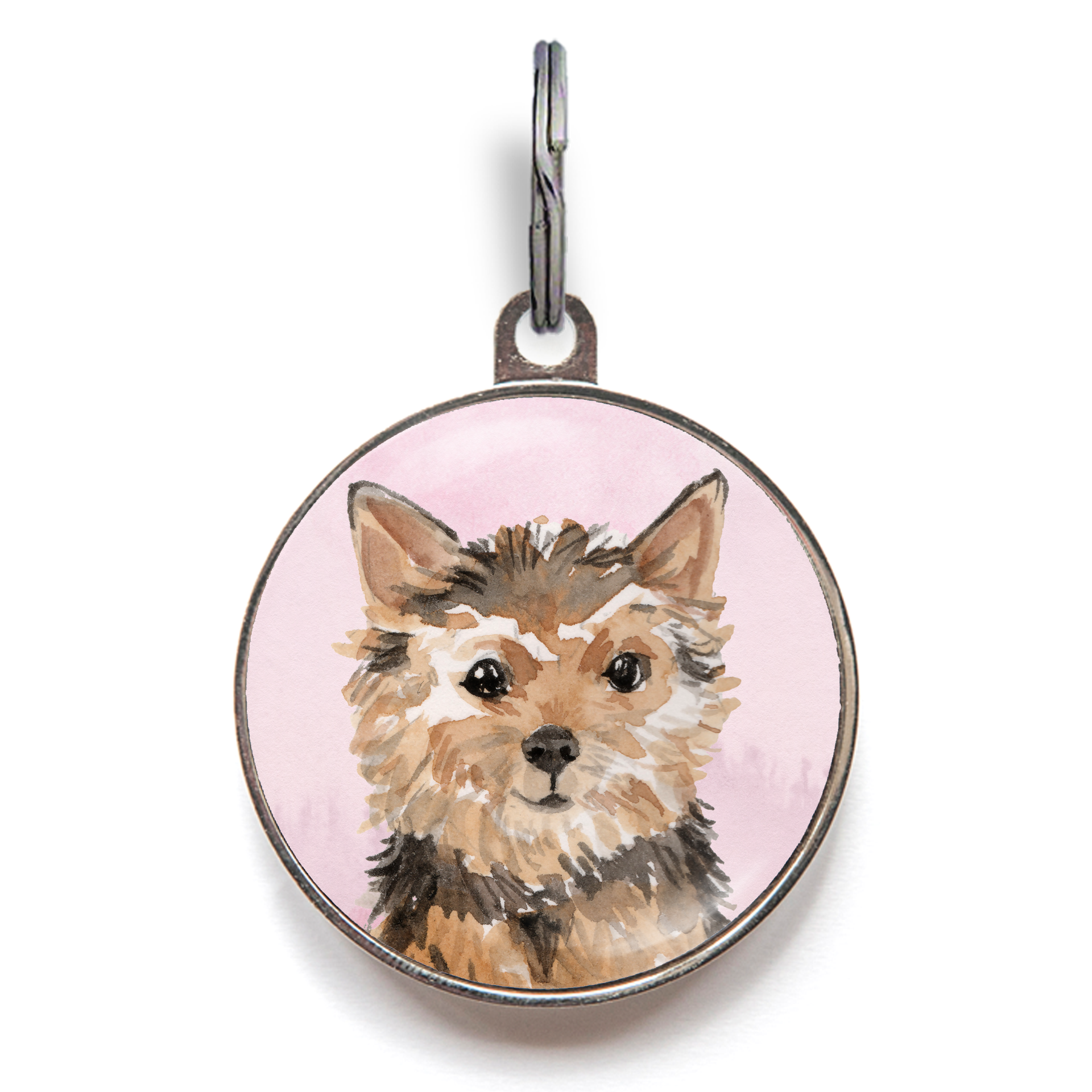 Norfolk Terrier Dog Tag - Pink