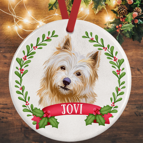 Norwich Terrier Christmas Decoration