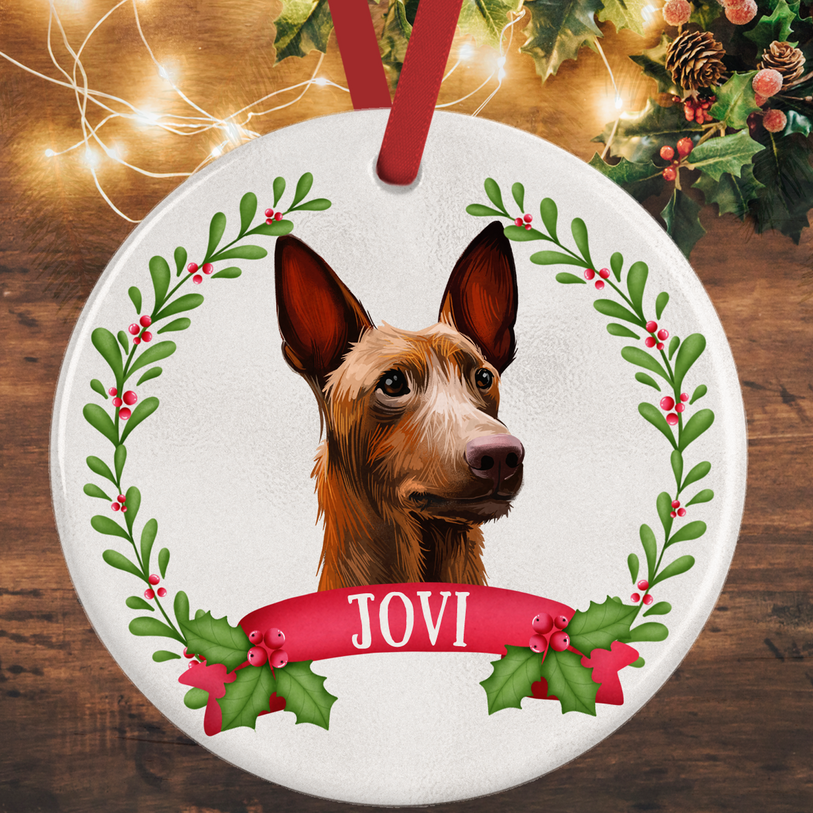 Pharaoh Hound Christmas Decoration