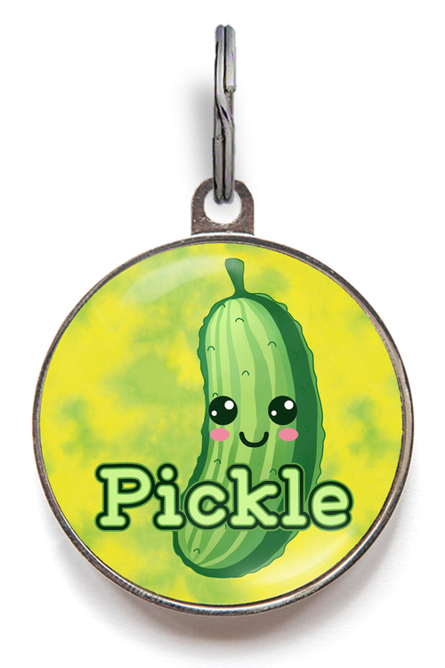 Pickle shaped online dog tag