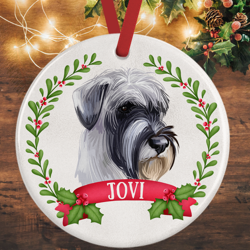 Schnauzer Christmas Decoration