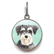 Schnauzer Dog Tag - Green