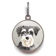 Schnauzer Dog Tag - Grey