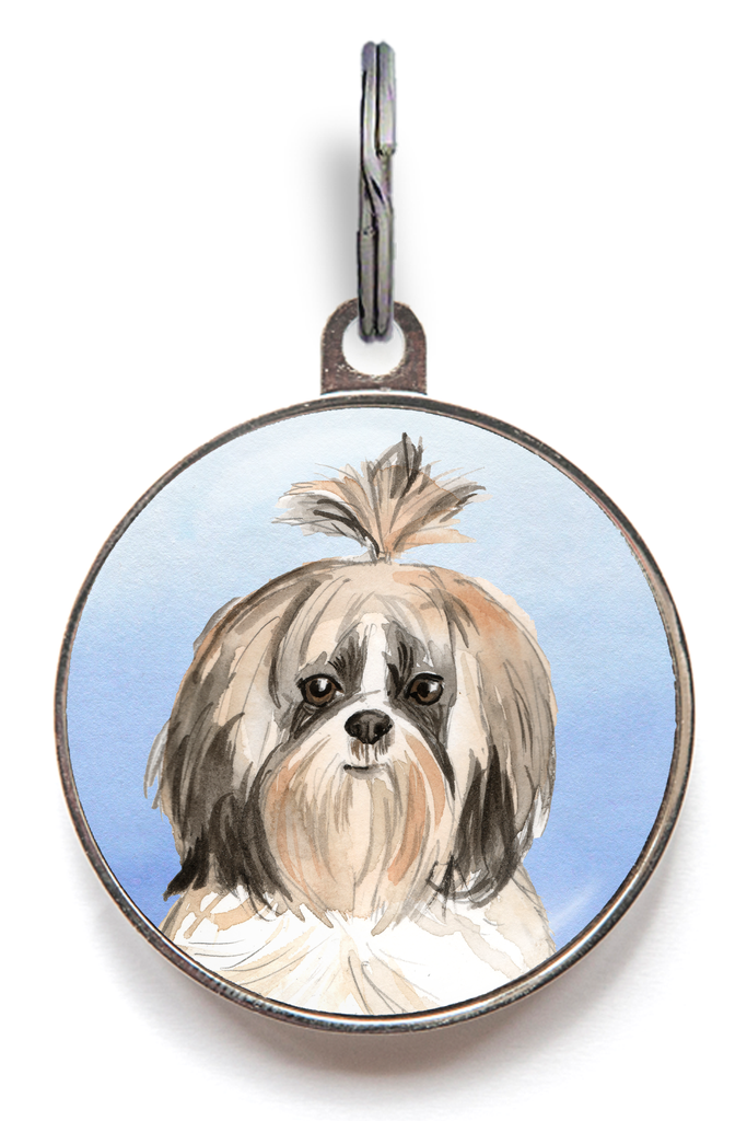 Shih Tzu Dog Tag - Blue