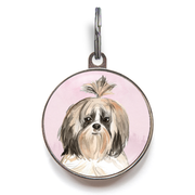 Shih Tzu Dog Tag - Pink