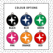 Sparkle dog tag colour chart