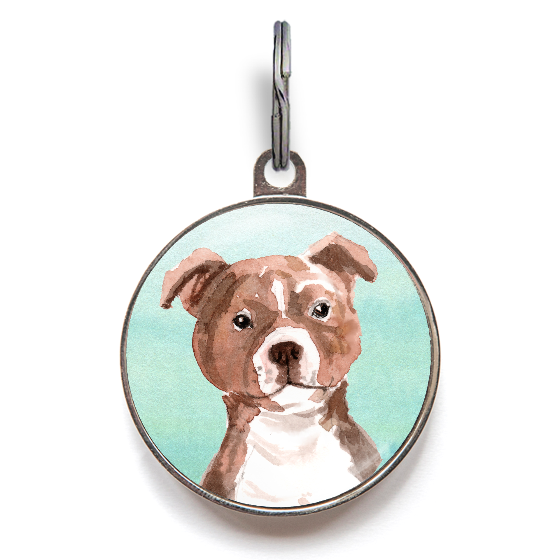 Staffie Dog Tag - Green