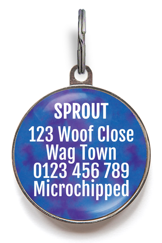 Back of bao bun pet tag