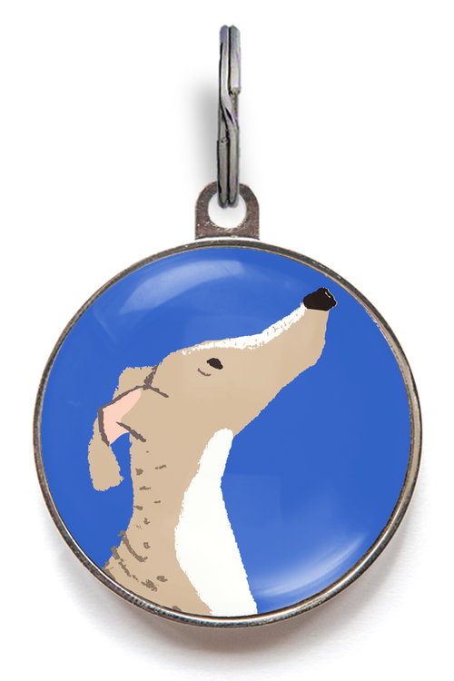 Whippet Dog ID Tag