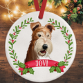 Wire Fox Terrier Christmas Decoration