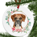 Boxer Dog Personalised Christmas Ornament
