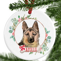 German Shepherd Personalised Christmas Ornament