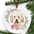 Golden Doodle Personalised Christmas Ornament
