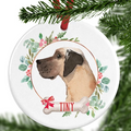 Great Dane Personalised Christmas Ornament