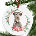 Irish Wolfhound Personalised Christmas Ornament