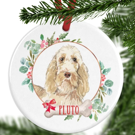 Italian Spinone Personalised Christmas Ornament