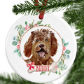 Labradoodle Personalised Christmas Ornament