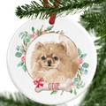 Pomeranian Personalised Christmas Ornament