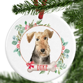 Welsh Terrier Personalised Christmas Ornament