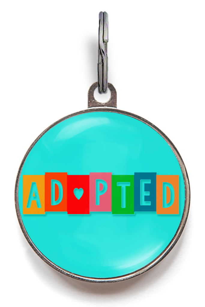 Adopted Pet ID Tag
