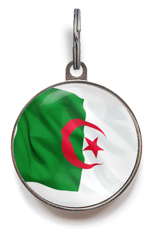 Algeria Flag Pet ID Tag