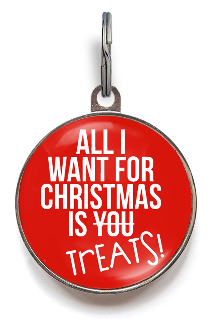 All I Want For Christmas Is Treats Dog Tag