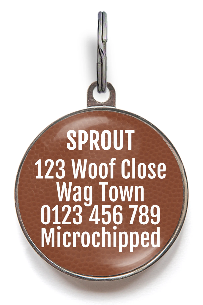 American Football Dog Tag