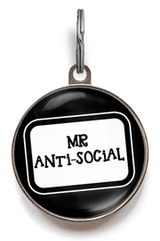 Mr Anti-Social Pet Tag
