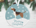 Beagle Christmas Decoration - Blue