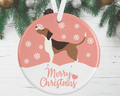 Beagle Christmas Decoration - Pink