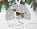 Beagle Christmas Decoration - Silver