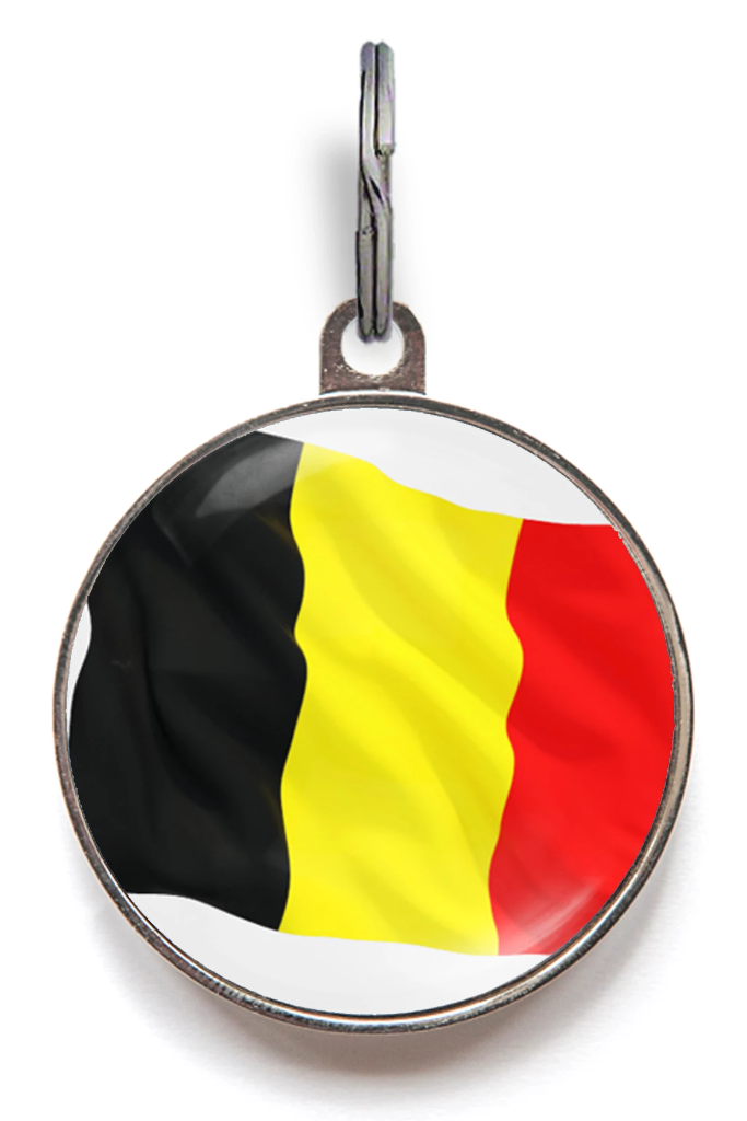 Belgium Flag Pet ID Tag