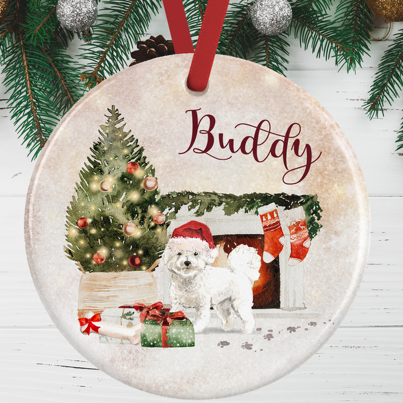 Bichon Frise Christmas Decoration