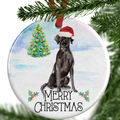 Black Labrador Christmas Ornament
