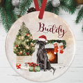 Black Labrador Christmas Decoration