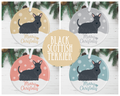 Black Scottish Terrier Christmas Decoration