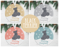 Black Terrier Christmas Decoration