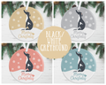 Black Greyhound Christmas Decoration
